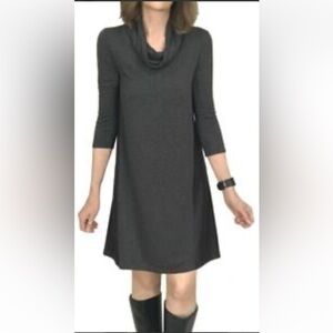 Weekday Anthropologie Saturday Sunday Grey Cowl Neck Dress Size Large. E97